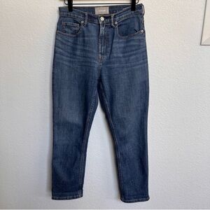 EVERLANE High Rise Straight Leg Ankle Denim Jeans size 27